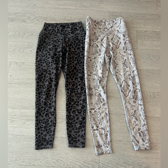 Varley Leggings Lot of 2 Animal Prints  Size XS EUC - Picture 1 of 9
